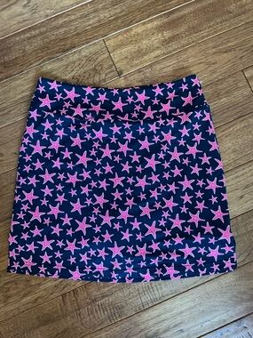 Golftini Navy and Pink Starfish Golf Skirt, medium